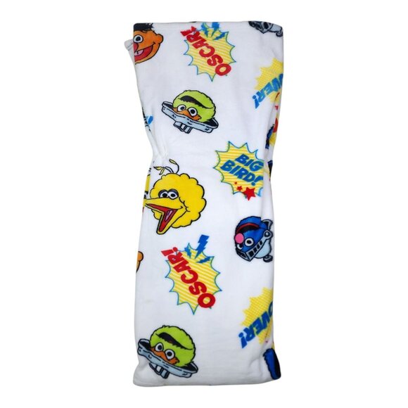 Sesame Street Decorative Throw Blanket 60" X 70" Polyester Plush Big Bird Oscar - Picture 2 of 7